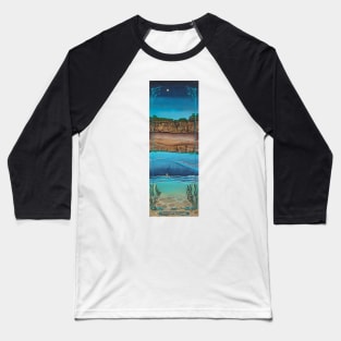 Torrey Pines Beach by Julie Ann Stricklin Baseball T-Shirt